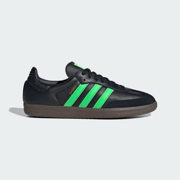 adidas Samba OG Black Screaming Green - Picture 1 of 3